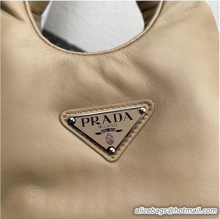 Well Crafted Prada Small padded Soft nappa-leather bag 1BA359 apricot