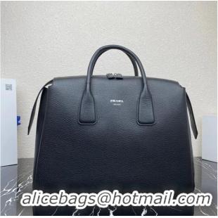 Top Quality Promotional Prada leather tote bag with 2NV995 black