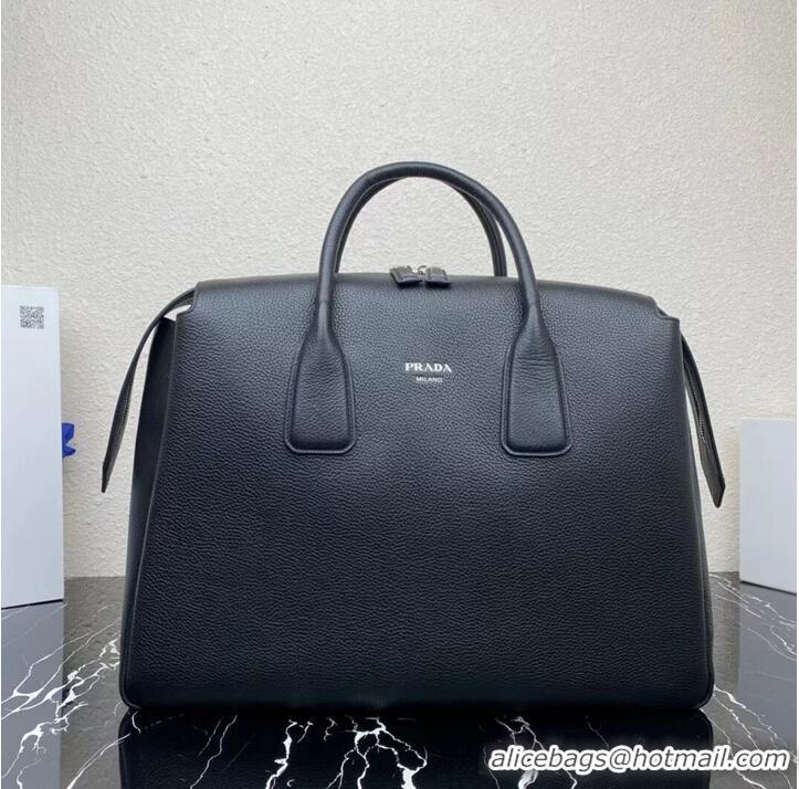 Top Quality Promotional Prada leather tote bag with 2NV995 black