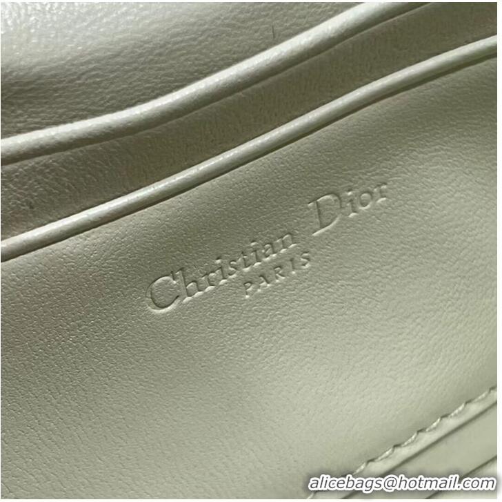 Promotional LADY DIOR PHONE POUCH Aesthetic Cannage Lambskin S0977O white