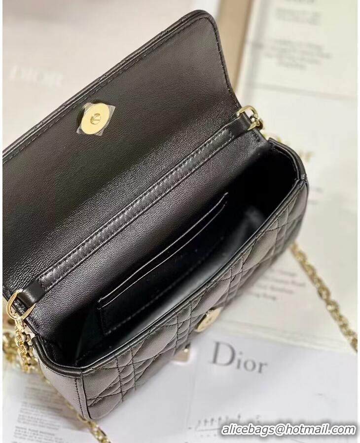 Affordable Price LADY DIOR PHONE POUCH Aesthetic Cannage Lambskin S0977OE black