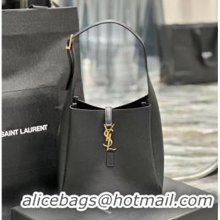 Promotional SAINT LAUREN LE 5 A 7 SOFT SMALL IN SMOOTH LEATHER 713938 black