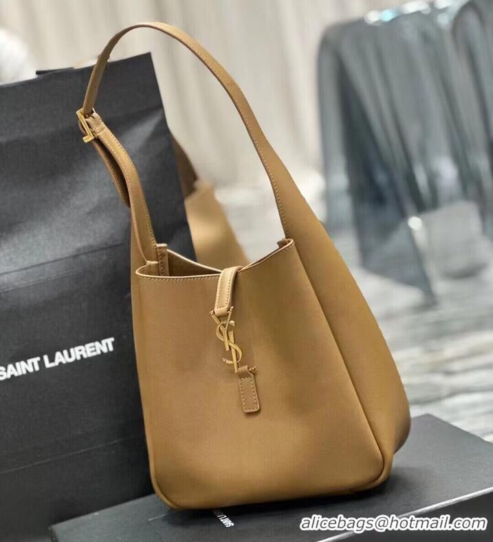 Well Crafted SAINT LAUREN LE 5 A 7 SOFT SMALL IN SMOOTH LEATHER 713938 apricot