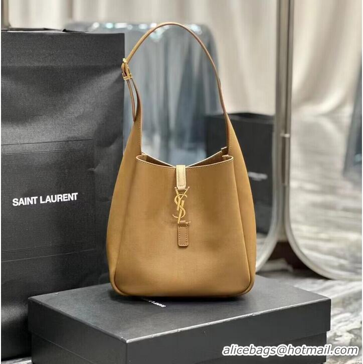 Well Crafted SAINT LAUREN LE 5 A 7 SOFT SMALL IN SMOOTH LEATHER 713938 apricot