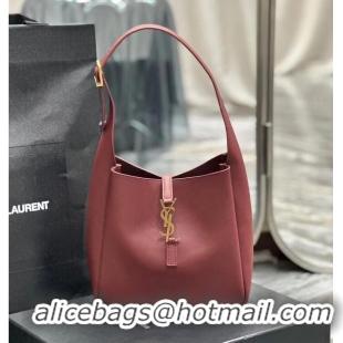 Cheapest SAINT LAUREN LE 5 A 7 SOFT SMALL IN SMOOTH LEATHER 713938 ROUGE LEGION