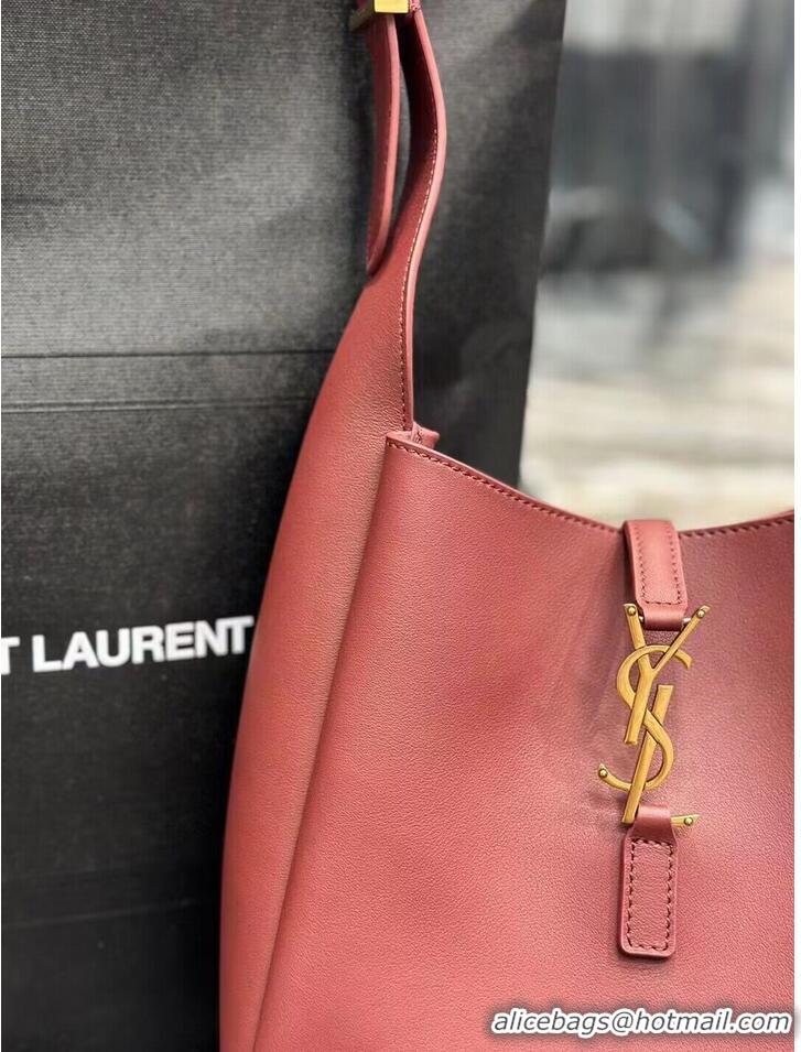 Cheapest SAINT LAUREN LE 5 A 7 SOFT SMALL IN SMOOTH LEATHER 713938 ROUGE LEGION