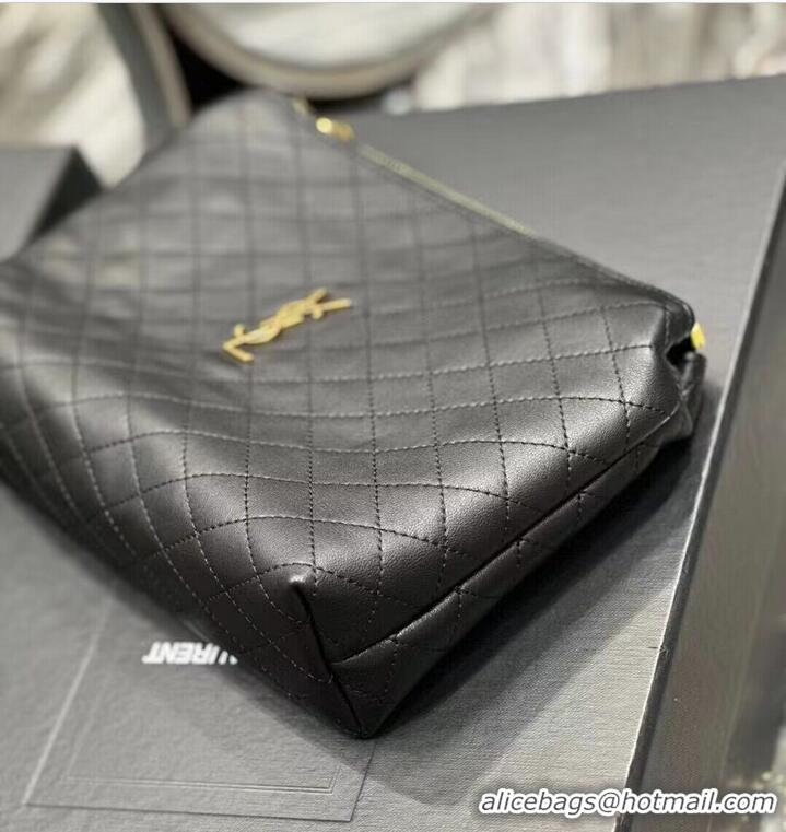 Good Looking SAINT LAUREN SADE LARGE CLUTCH IN LAMBSKIN Y433955 black