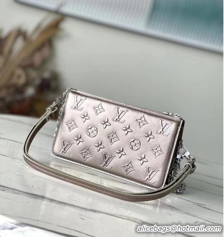 Promotional Louis Vuitton Leather M81828 silvery grey