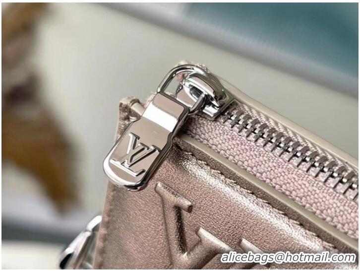 Promotional Louis Vuitton Leather M81828 silvery grey