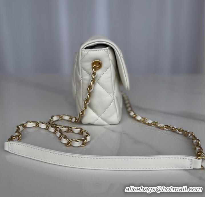 Promotional Chanel MINI FLAP BAG AS3986 white