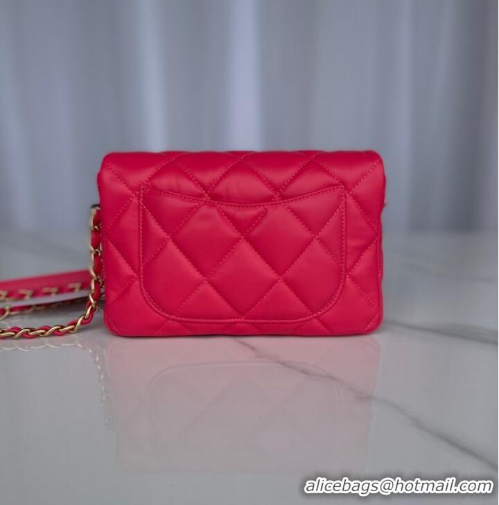 Buy Inexpensive Chanel MINI FLAP BAG AS3986 red