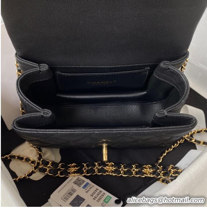 Top Quality Chanel FLAP BAG AS3580 black