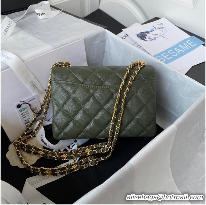 Promotional Chanel FLAP BAG AS3580 green