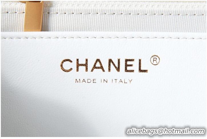 Buy Cheapest Chanel BOWLING BAG AS3740 white