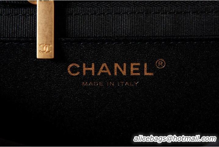 Luxurious Best Price Chanel BOWLING BAG AS3740 black