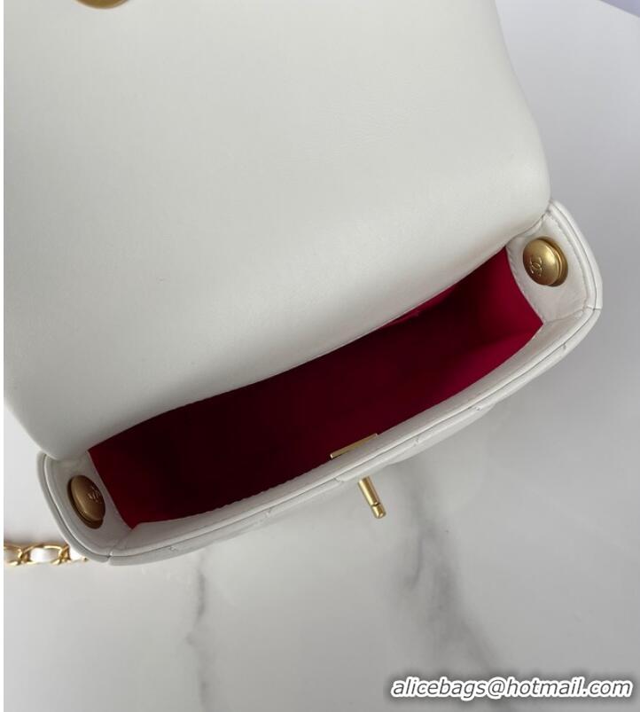 Affordable Price Chanel MINI FLAP BAG AS3979 white