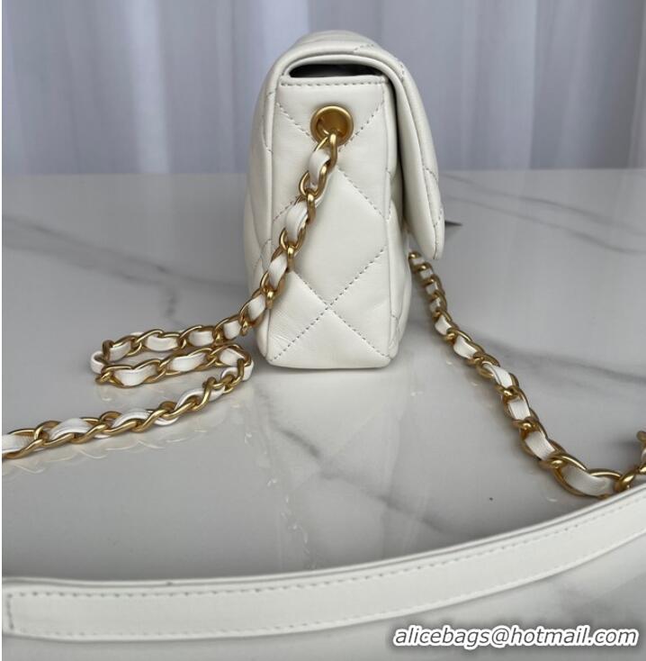 Affordable Price Chanel MINI FLAP BAG AS3979 white