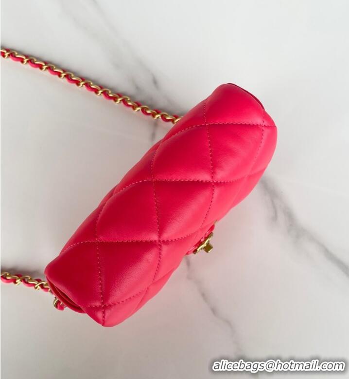 Good Looking Chanel MINI FLAP BAG AS3979 red