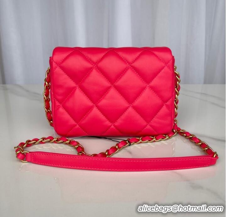 Good Looking Chanel MINI FLAP BAG AS3979 red