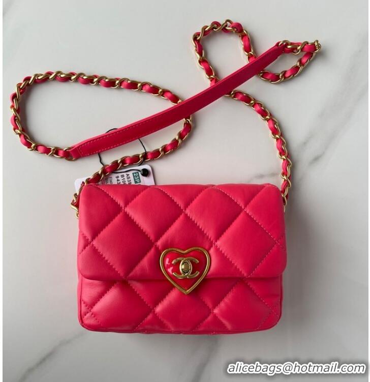 Good Looking Chanel MINI FLAP BAG AS3979 red