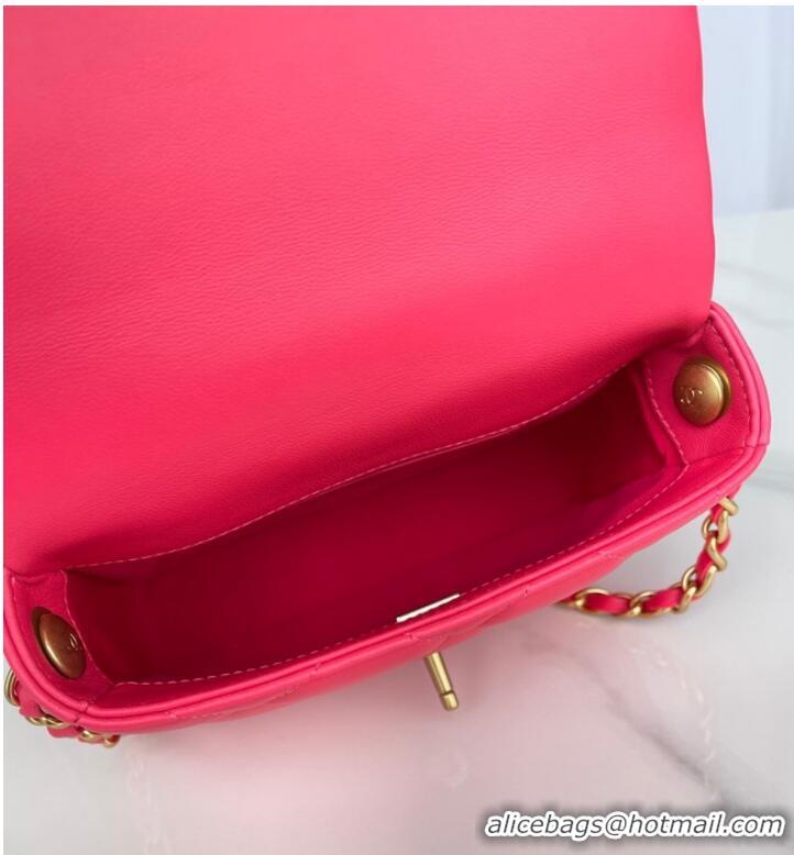 Good Looking Chanel MINI FLAP BAG AS3979 red