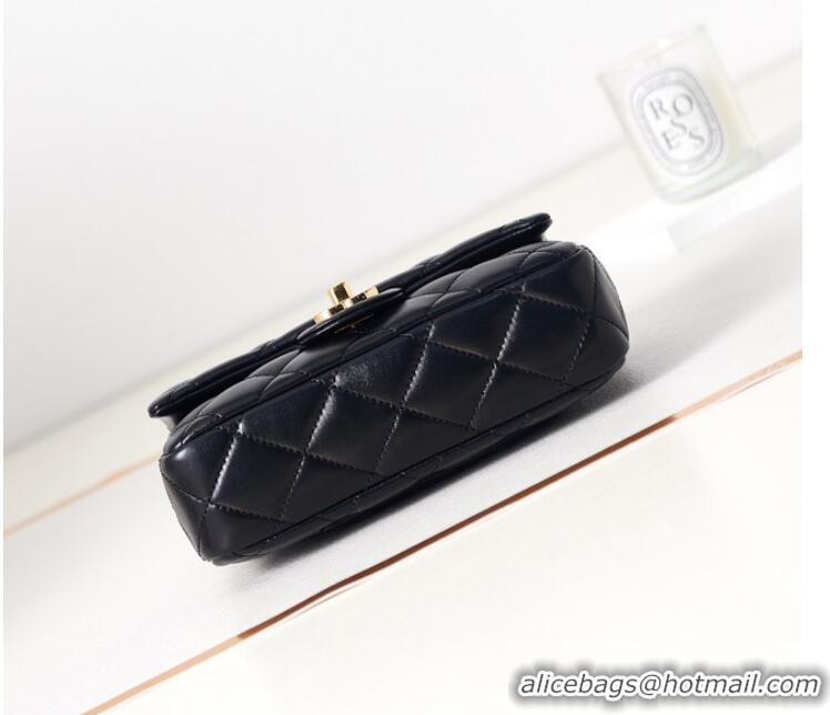 Trendy Design Chanel MINI FLAP BAG WITH TOP HANDLE AS4023 black