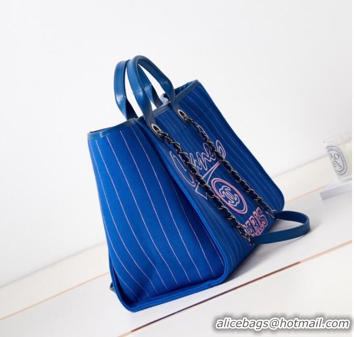 Trendy Design Chanel LARGE SHOPPING BAG B66941 BLUE