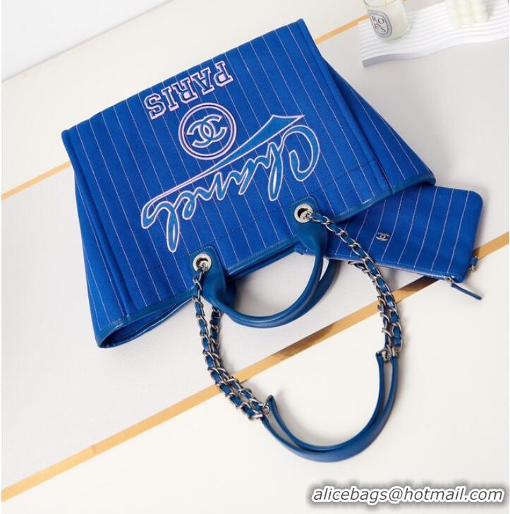 Trendy Design Chanel LARGE SHOPPING BAG B66941 BLUE