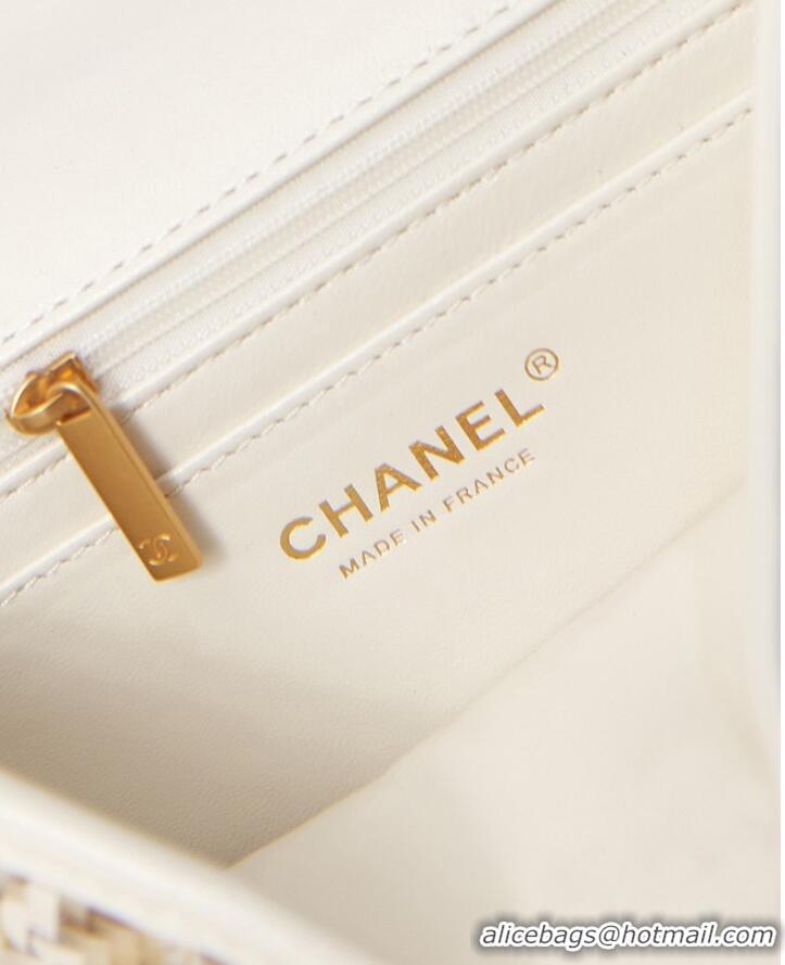 Good Product Chanel FLAP BAG AS3767 WHITE