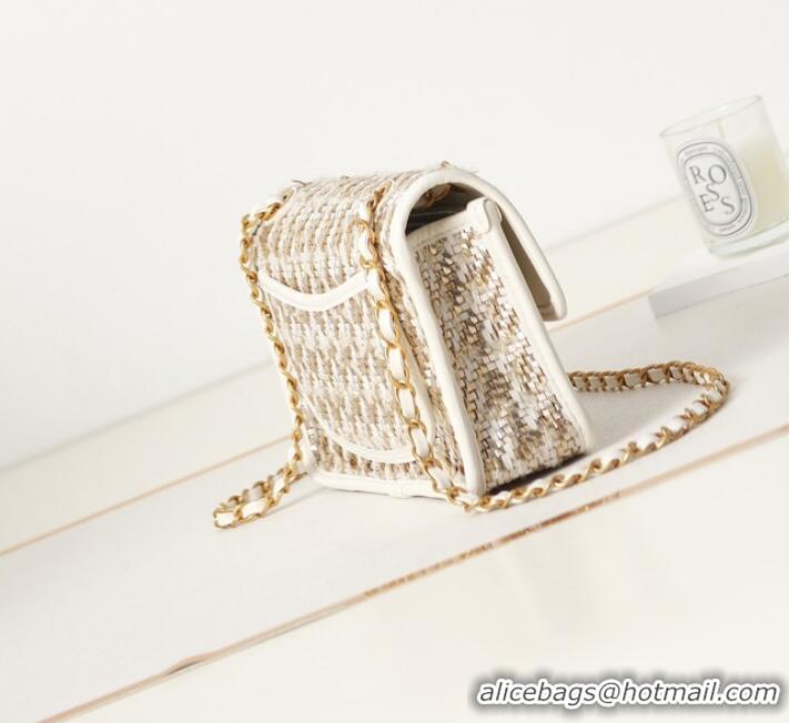 Good Product Chanel FLAP BAG AS3767 WHITE