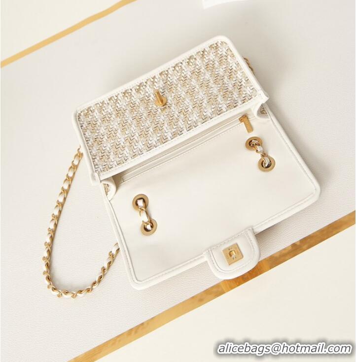 Good Product Chanel FLAP BAG AS3767 WHITE