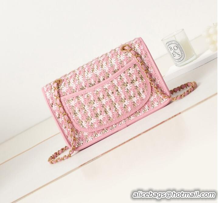 Good Taste Chanel FLAP BAG AS3767 PINK