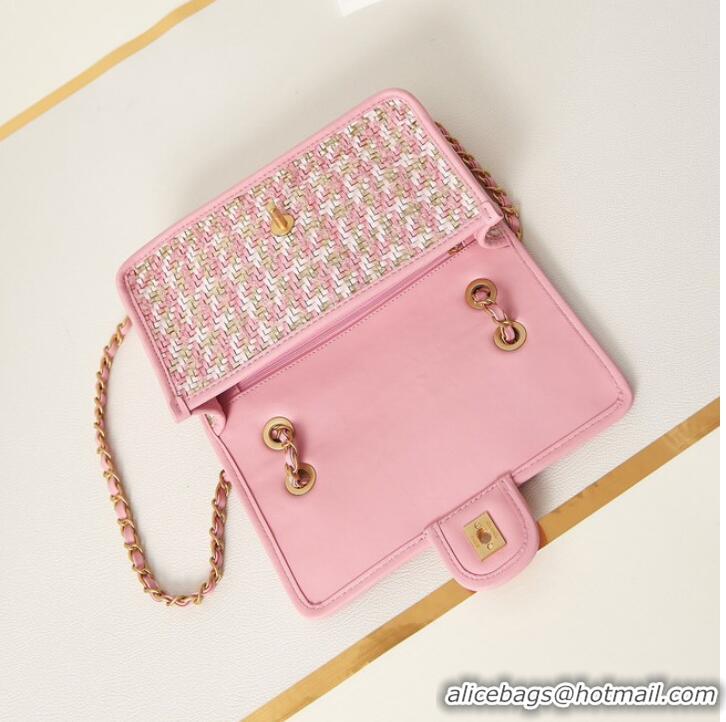 Good Taste Chanel FLAP BAG AS3767 PINK