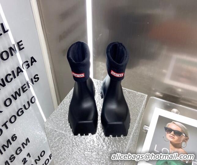 Best Price Balenciaga Hunrer Trooper Rubber Rain Boots Black 2103106