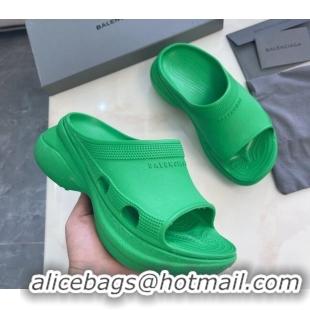 Trendy Design Balenciaga Rubber Pool Crocs Slide Sandals Green 2261150