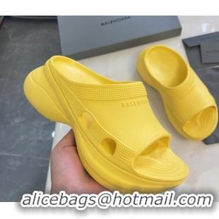 Good Product Balenciaga Rubber Pool Crocs Slide Sandals Yellow 2261152