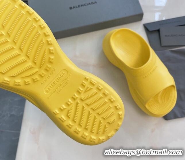 Good Product Balenciaga Rubber Pool Crocs Slide Sandals Yellow 2261152