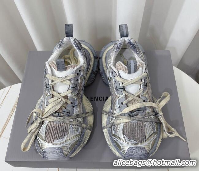 Charming Balenciaga 3XL Trainers Sneakers Grey/Gold 022203