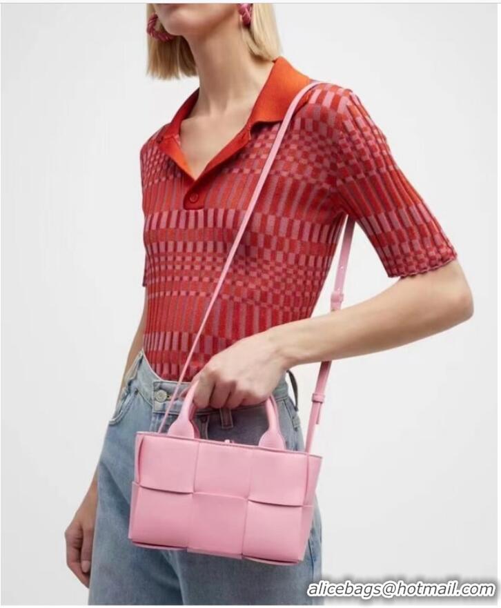 Promotional Bottega Veneta Candy Arco Tote Bag 729029 pink