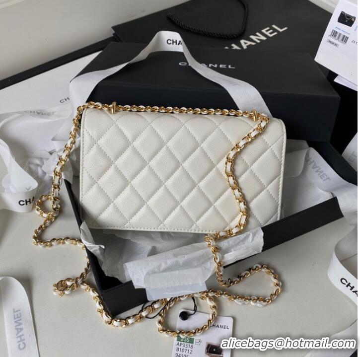 Pretty Style CHANEL WALLET ON CHAIN AP3318 white