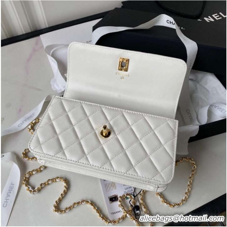 Pretty Style CHANEL WALLET ON CHAIN AP3318 white