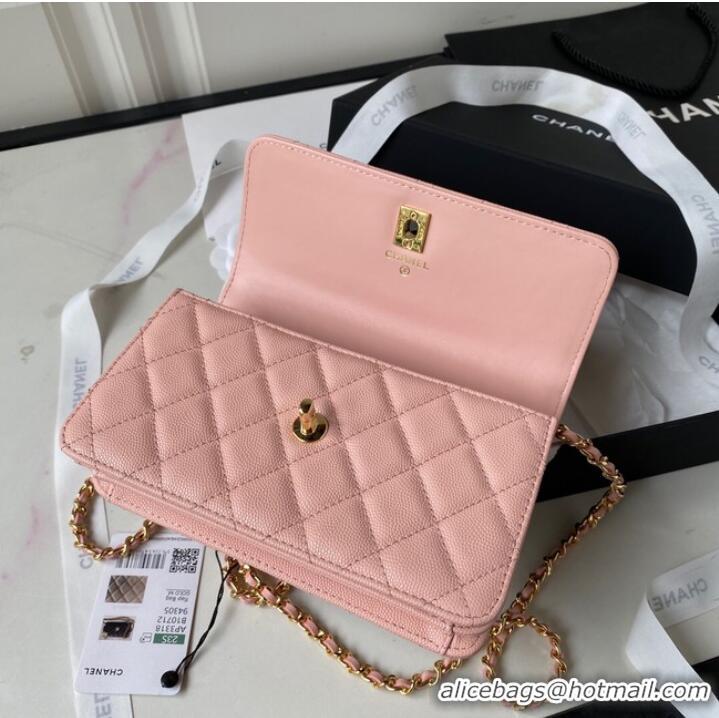 Trendy Design CHANEL WALLET ON CHAIN AP3318 pink