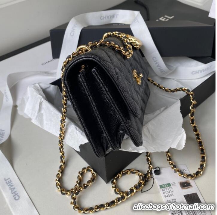 Good Looking CHANEL WALLET ON CHAIN AP3318 black