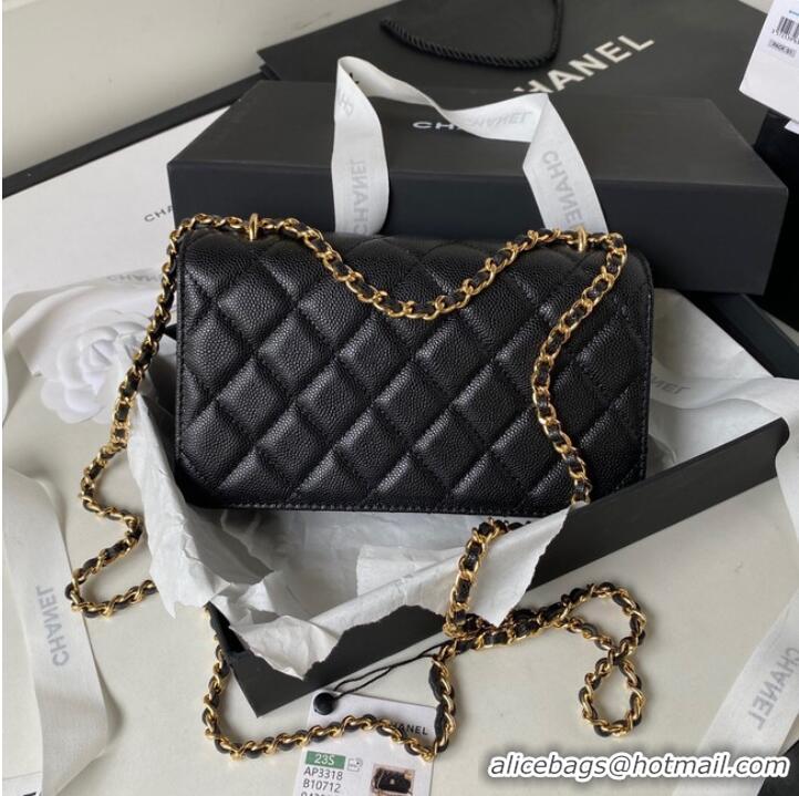 Good Looking CHANEL WALLET ON CHAIN AP3318 black