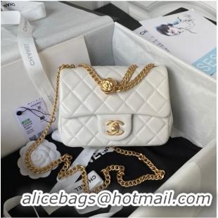 Good Product Chanel MINI FLAP BAG AS4040 white