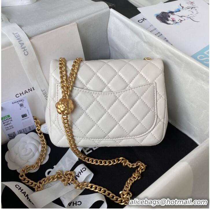 Good Product Chanel MINI FLAP BAG AS4040 white