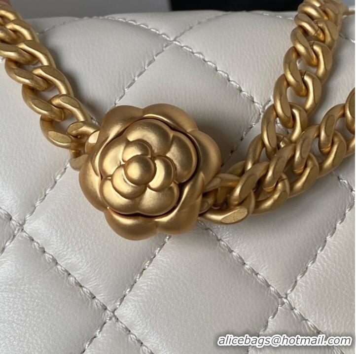 Good Product Chanel MINI FLAP BAG AS4040 white