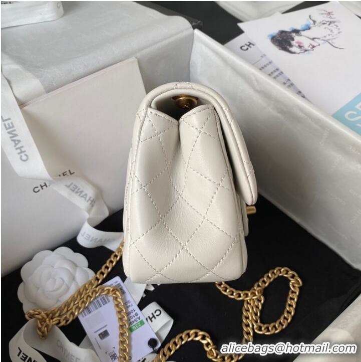 Good Product Chanel MINI FLAP BAG AS4040 white