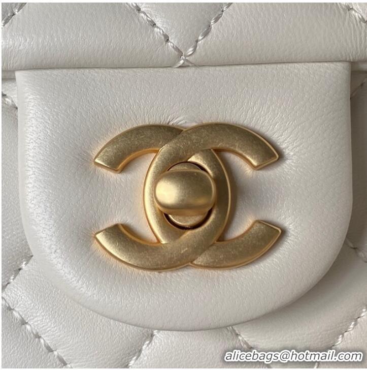 Good Product Chanel MINI FLAP BAG AS4040 white