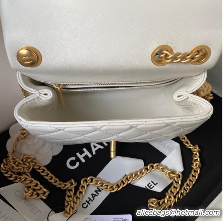 Good Product Chanel MINI FLAP BAG AS4040 white